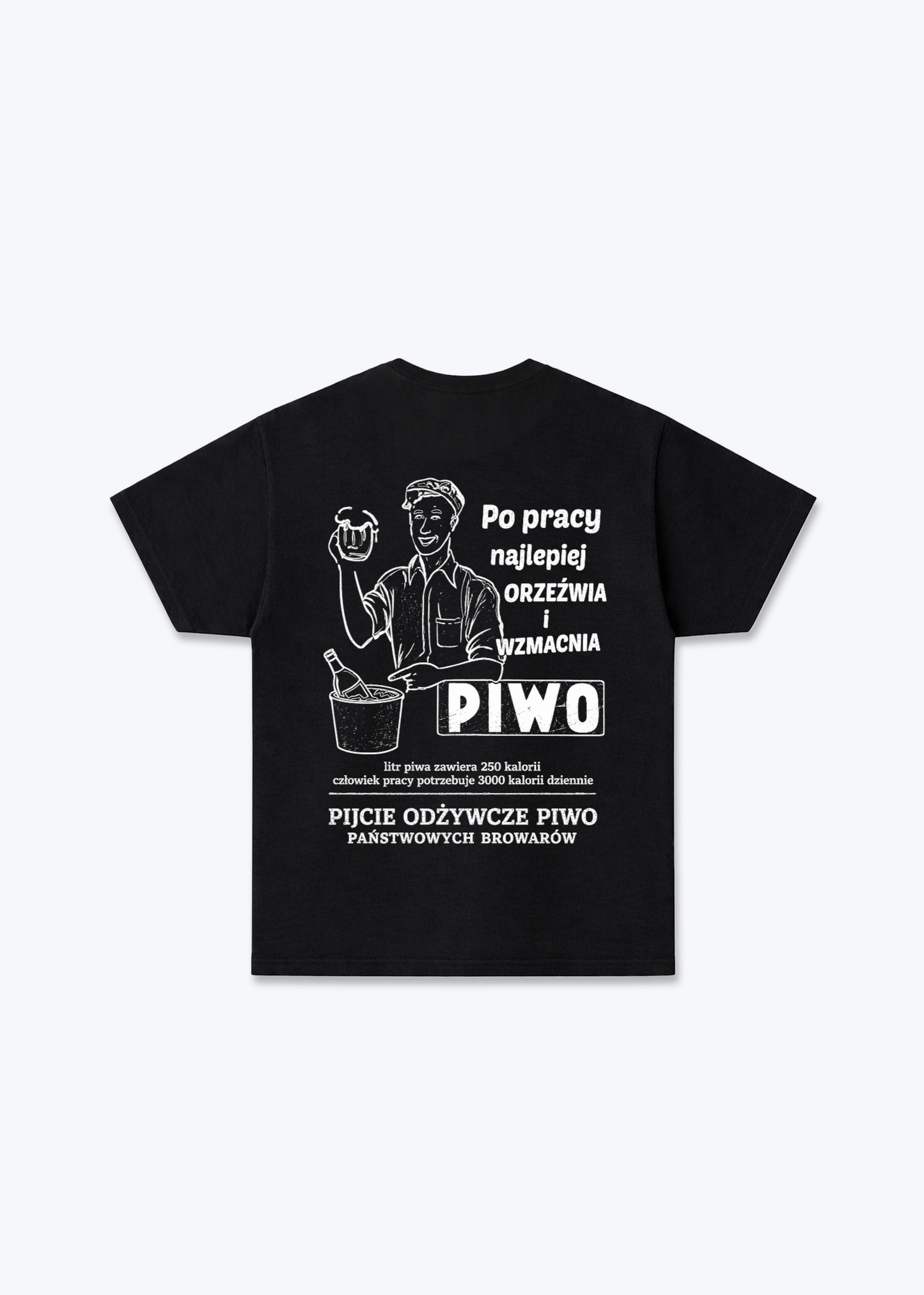Piwo Regular Shirt - Black Back (Designed)