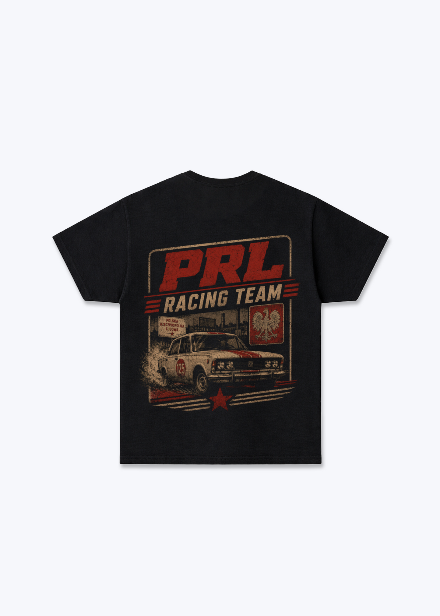 PRL Racing Team Regular Shirt - Black Back (Designed)
