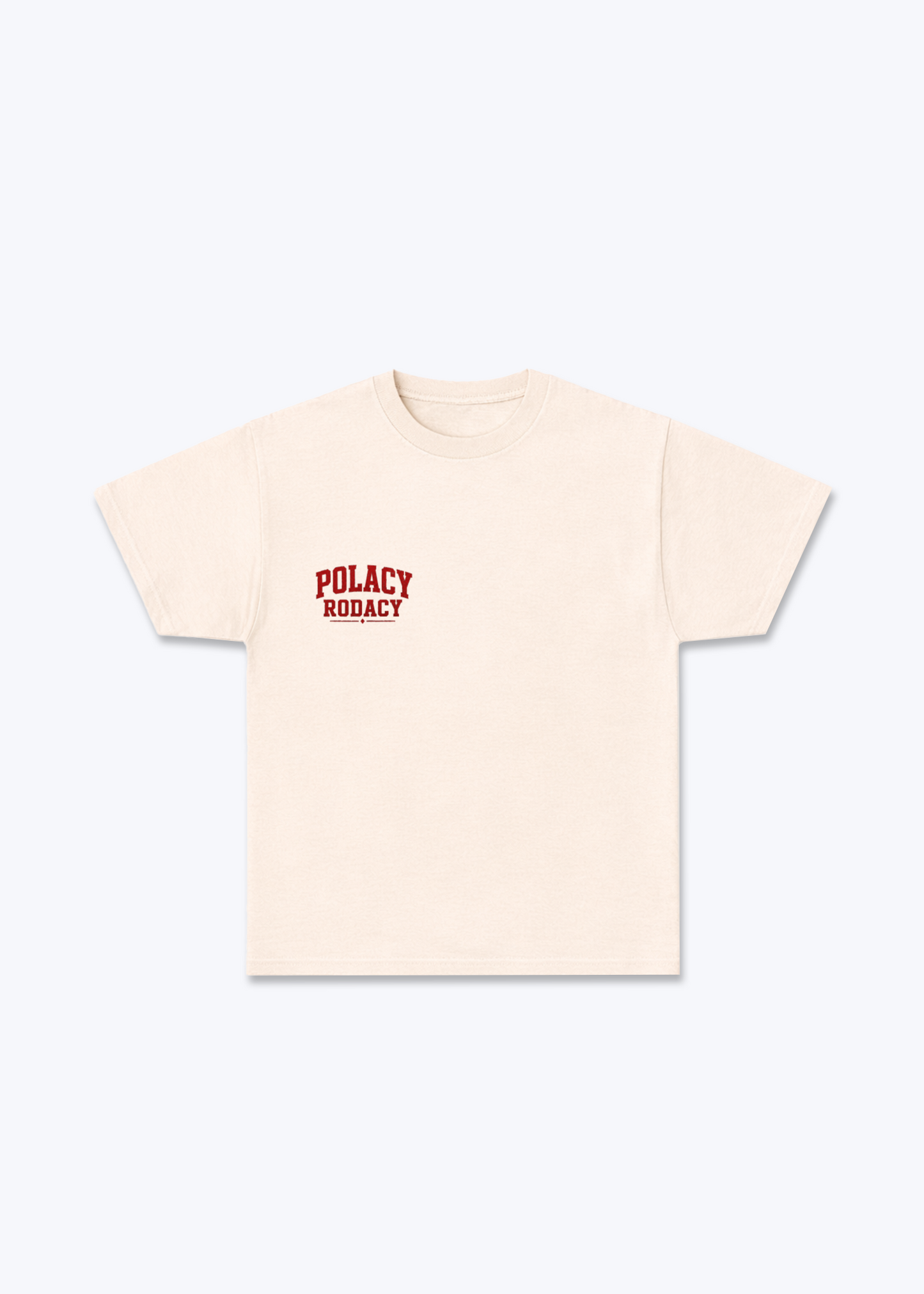 Bóg, Honor, Ojczyzna Regular Shirt - Beige Front (Designed)