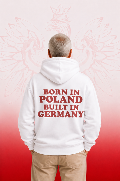 Born in Poland built in Germany Oversized Hoodie