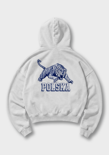 Polska Oversized Hoodie - White Back (Designed)