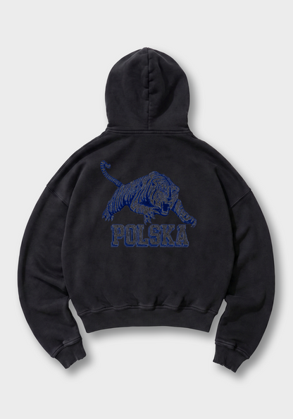 Polska Oversized Hoodie - Black Back (Designed)