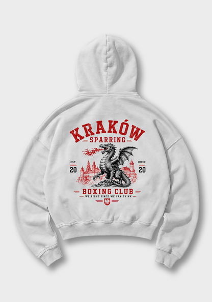 Krakow Oversized Hoodie - White Back (Designed)