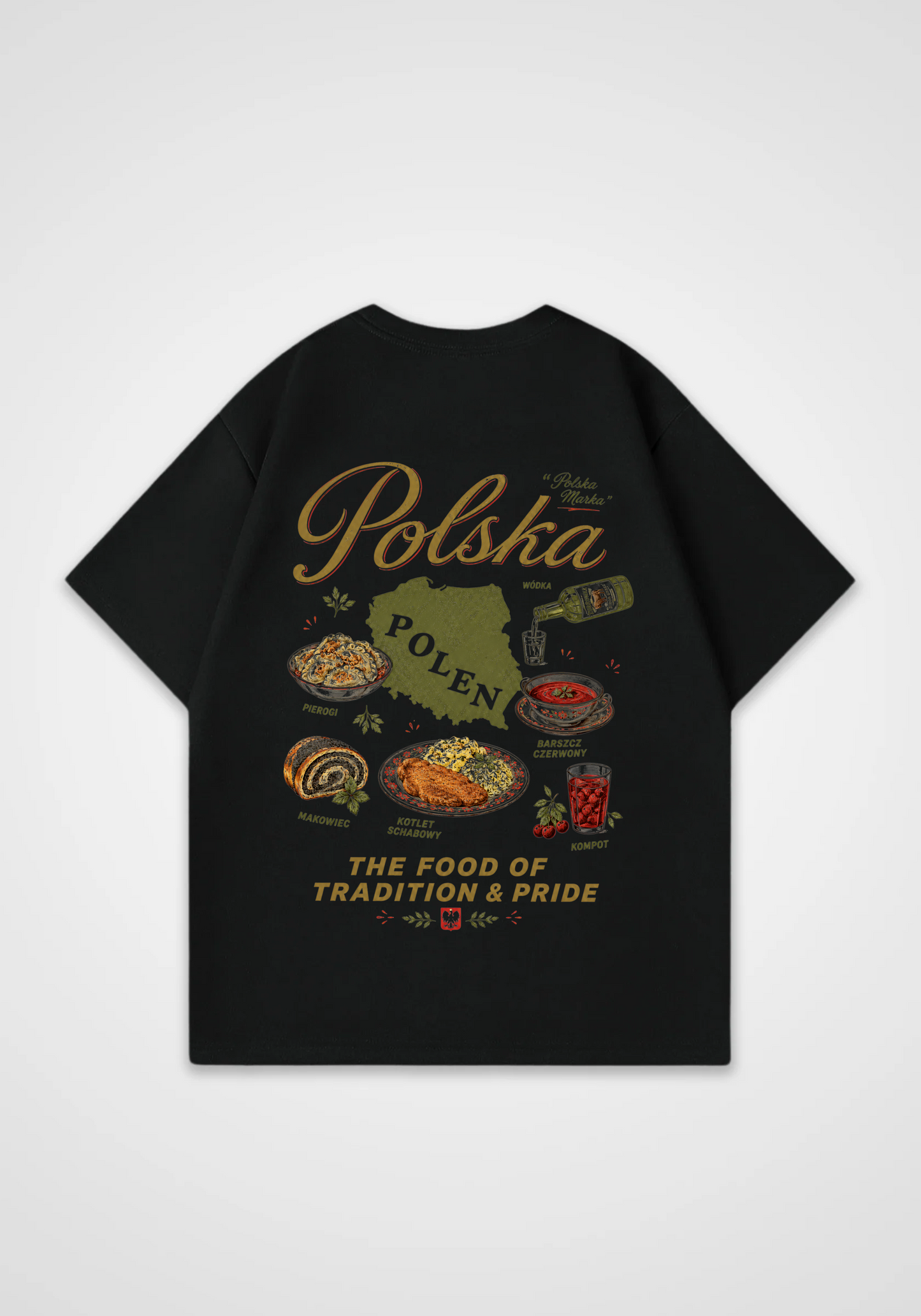 Polska Oversized Shirt - Black Back (Designed)
