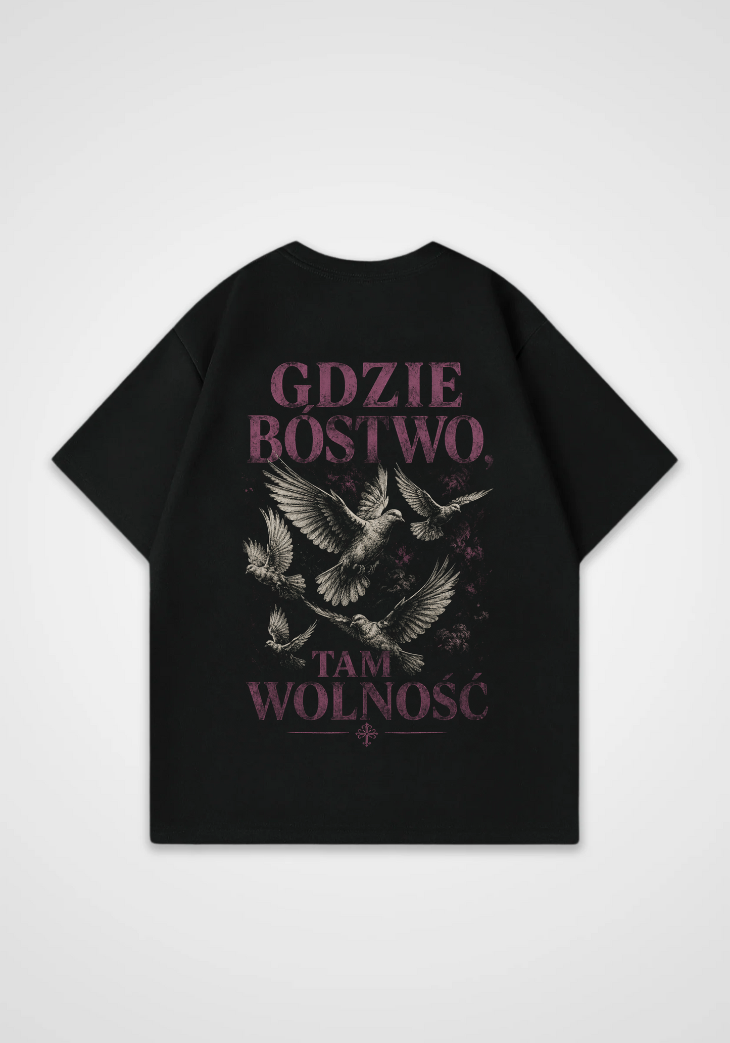 Godzie Oversized Shirt - Black Back (Designed)