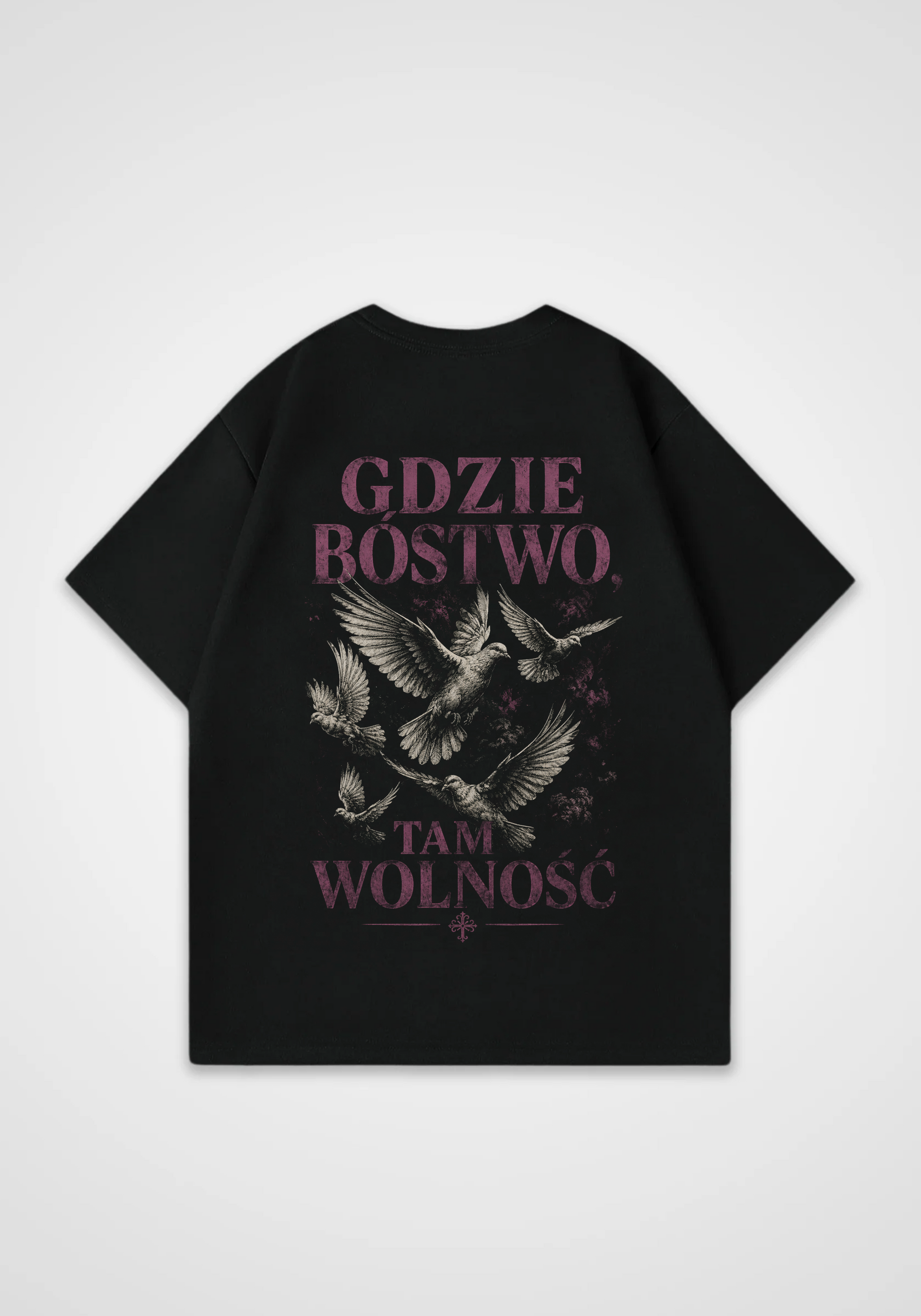 Godzie Oversized Shirt - Black Back (Designed)