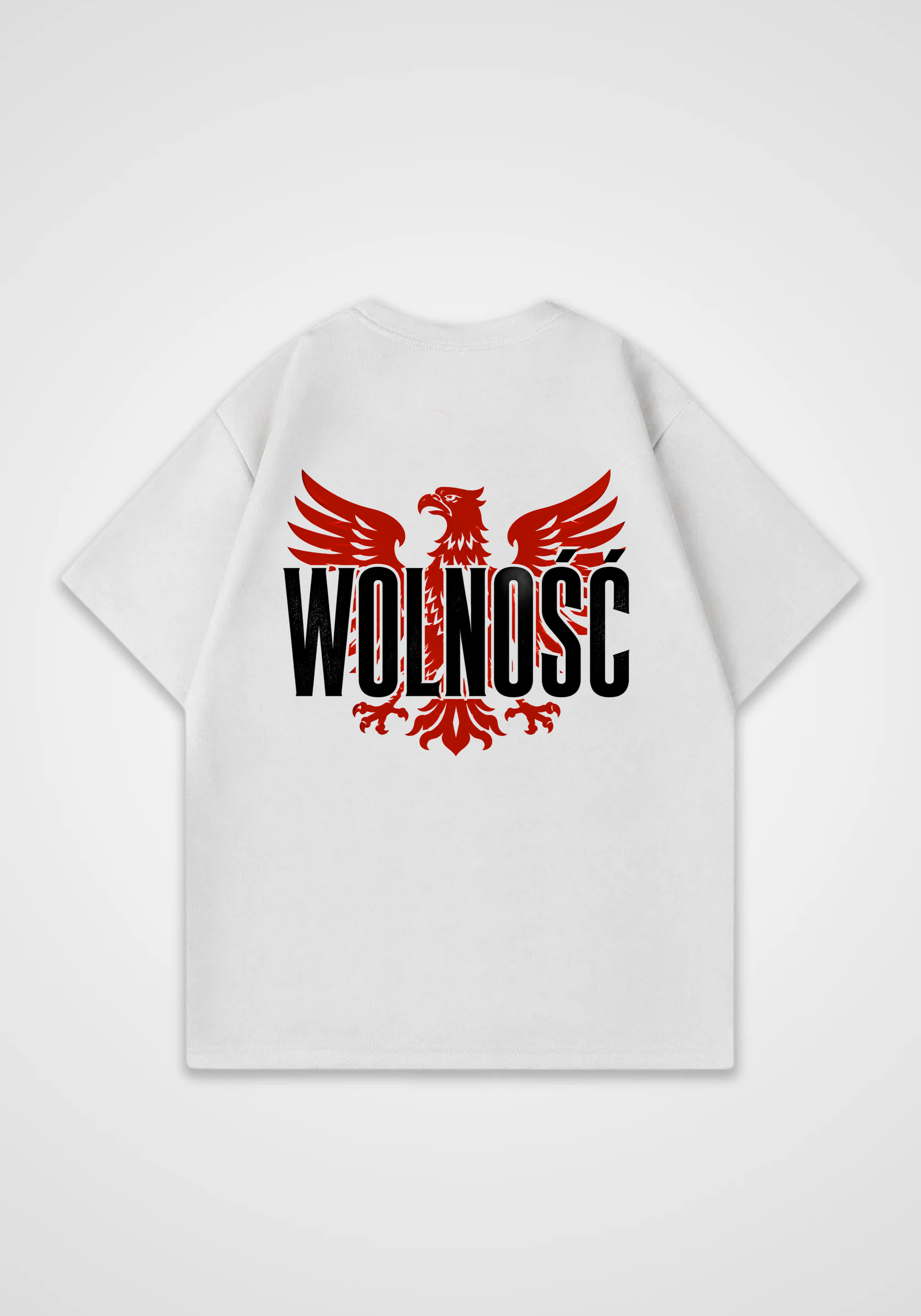 Wolnosc Oversized Shirt - White Back (Designed)