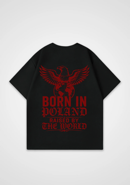 Born in Poland Oversized Shirt - Black Back (Designed)