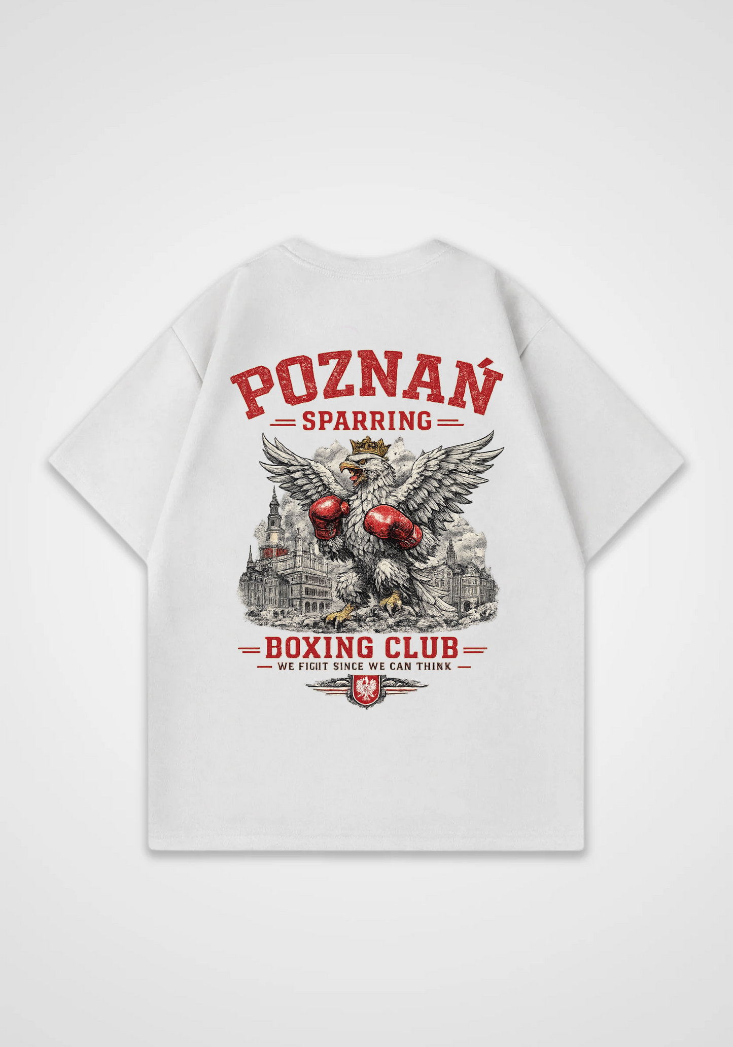 Poznan Boxing Club Oversized Shirt - White Back (Designed)