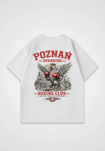 Poznan Boxing Club Oversized Shirt - White Back (Designed)