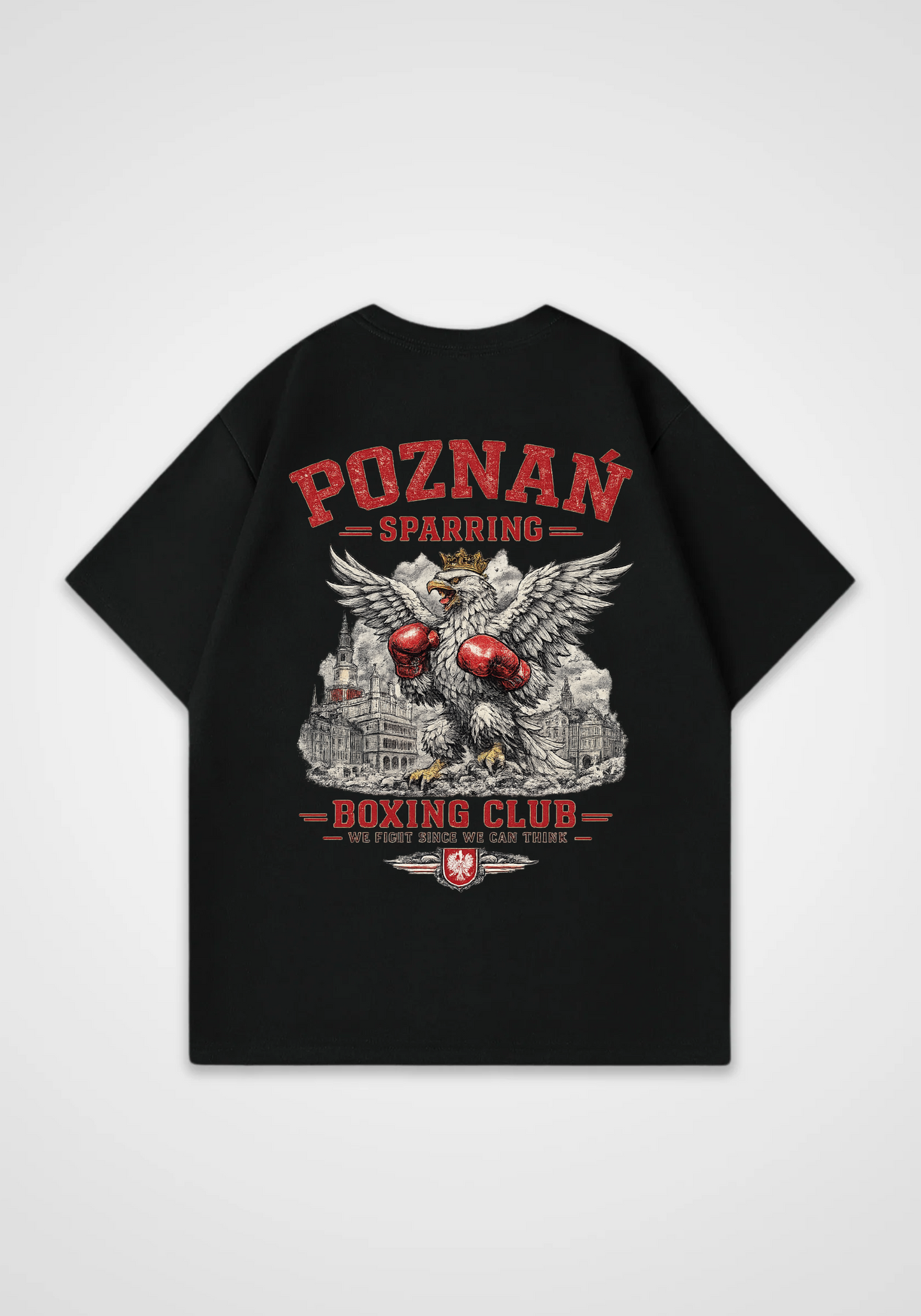 Poznan Boxing Club Oversized Shirt - Black Back (Designed)