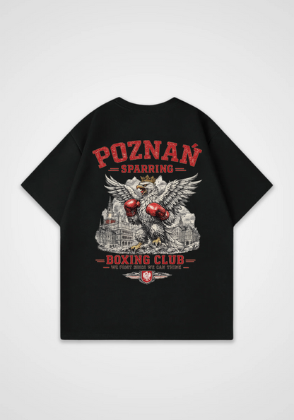 Poznan Boxing Club Oversized Shirt - Black Back (Designed)