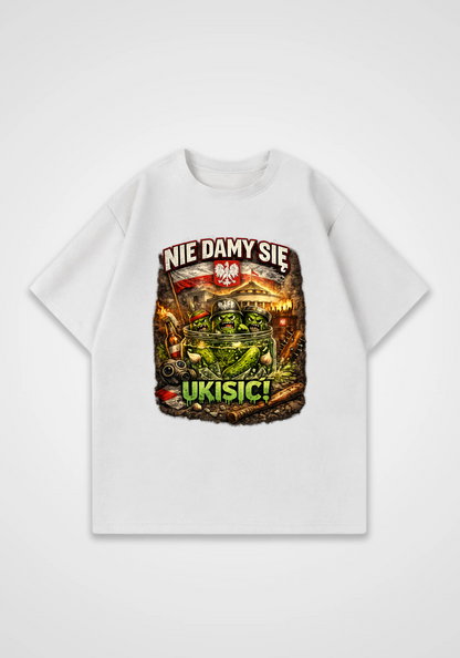 Oversized Shirt - White Front (Designed)