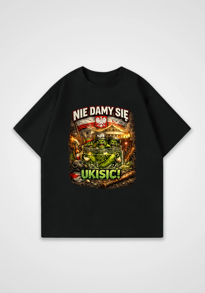 Oversized Shirt - Black Front (Designed)