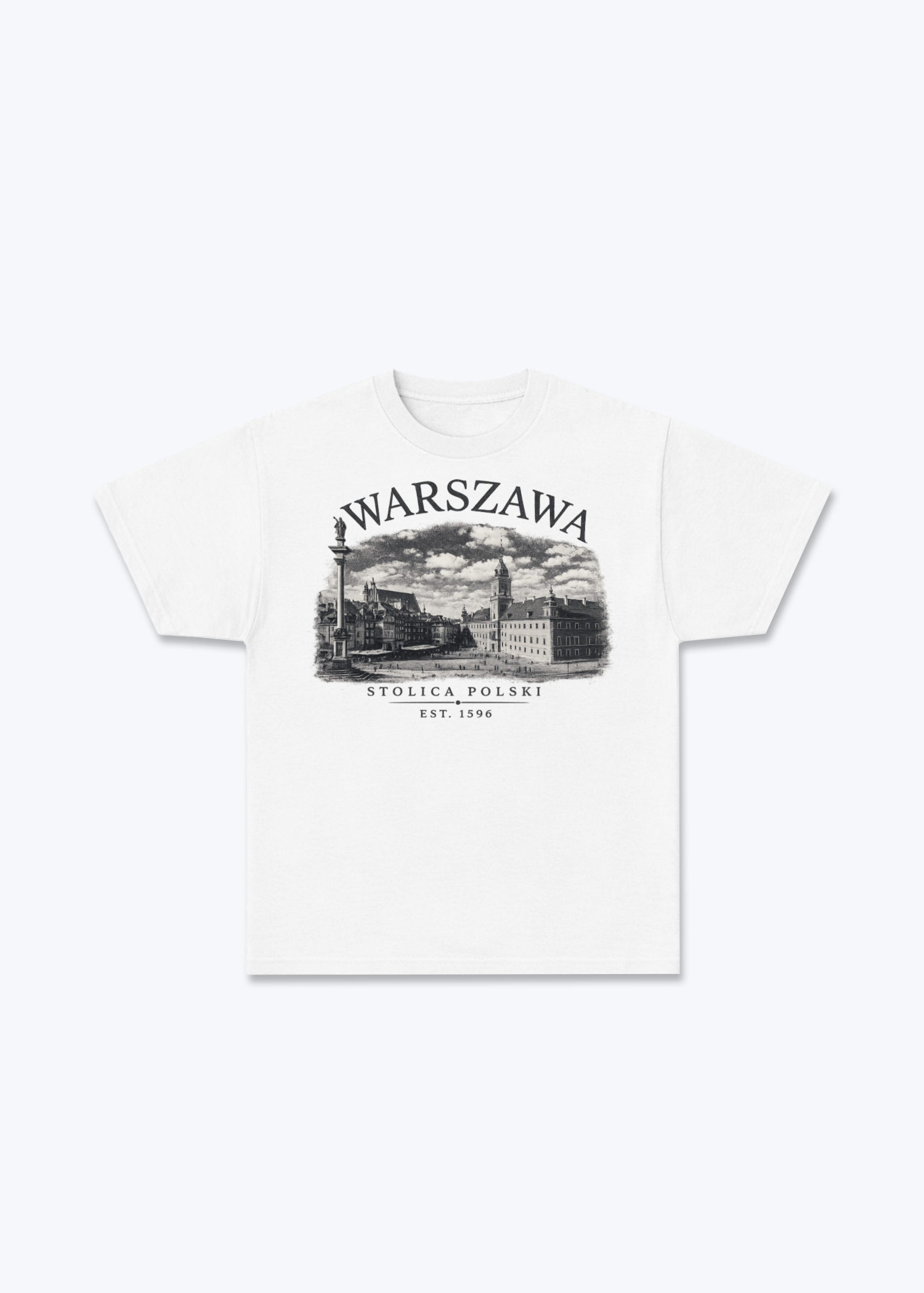 Warszawa Regular Shirt - White Front (Designed)