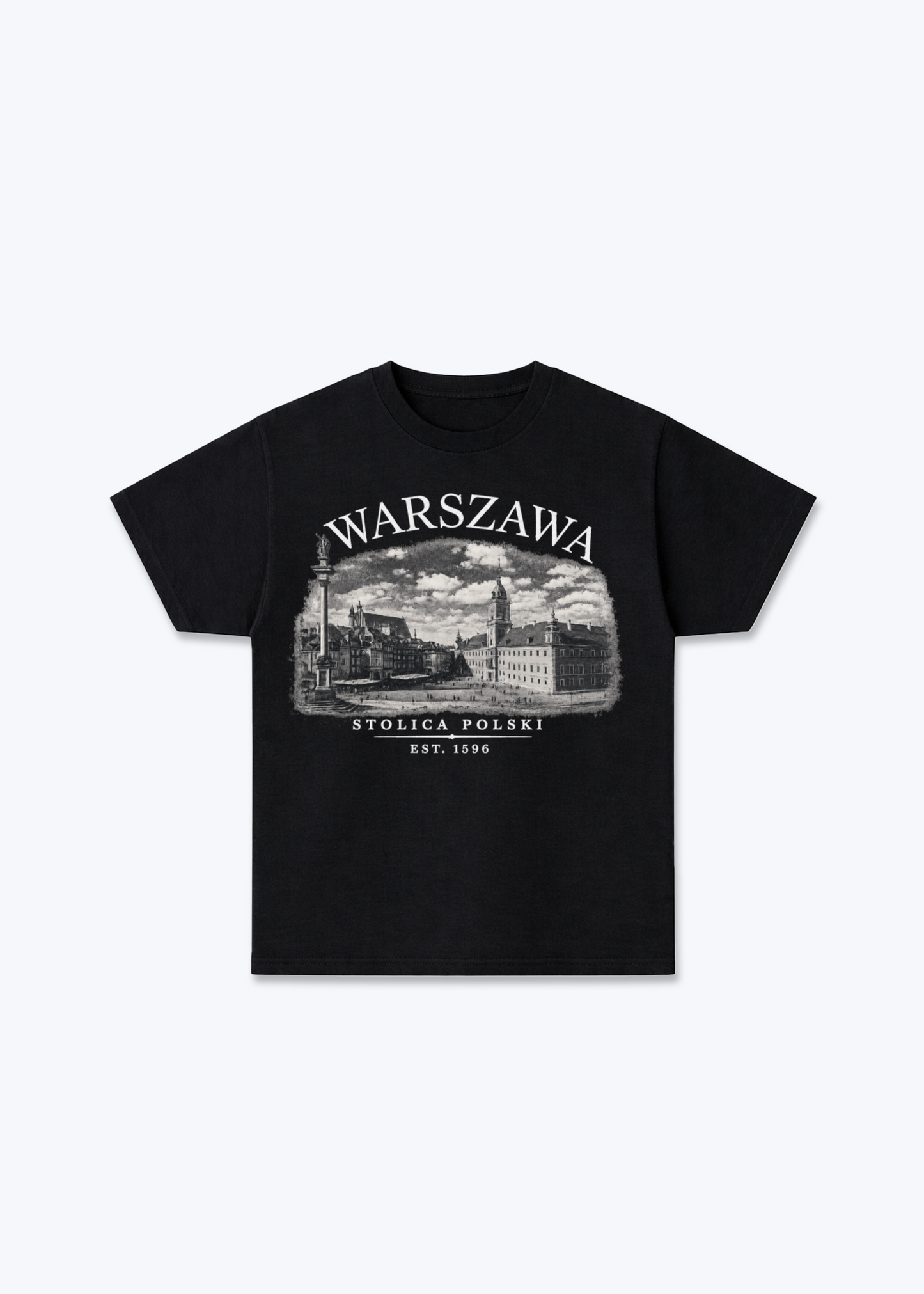 Warszawa Regular Shirt - Black Front (Designed)