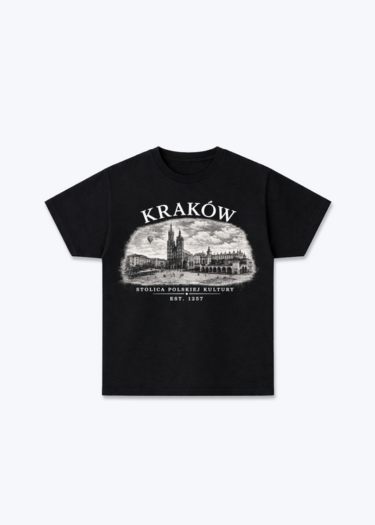 Kraków Regular Shirt - Black Front (Designed)