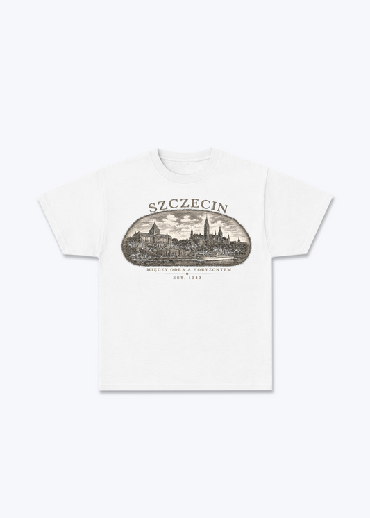 Szczecin Regular Shirt - White Front (Designed)