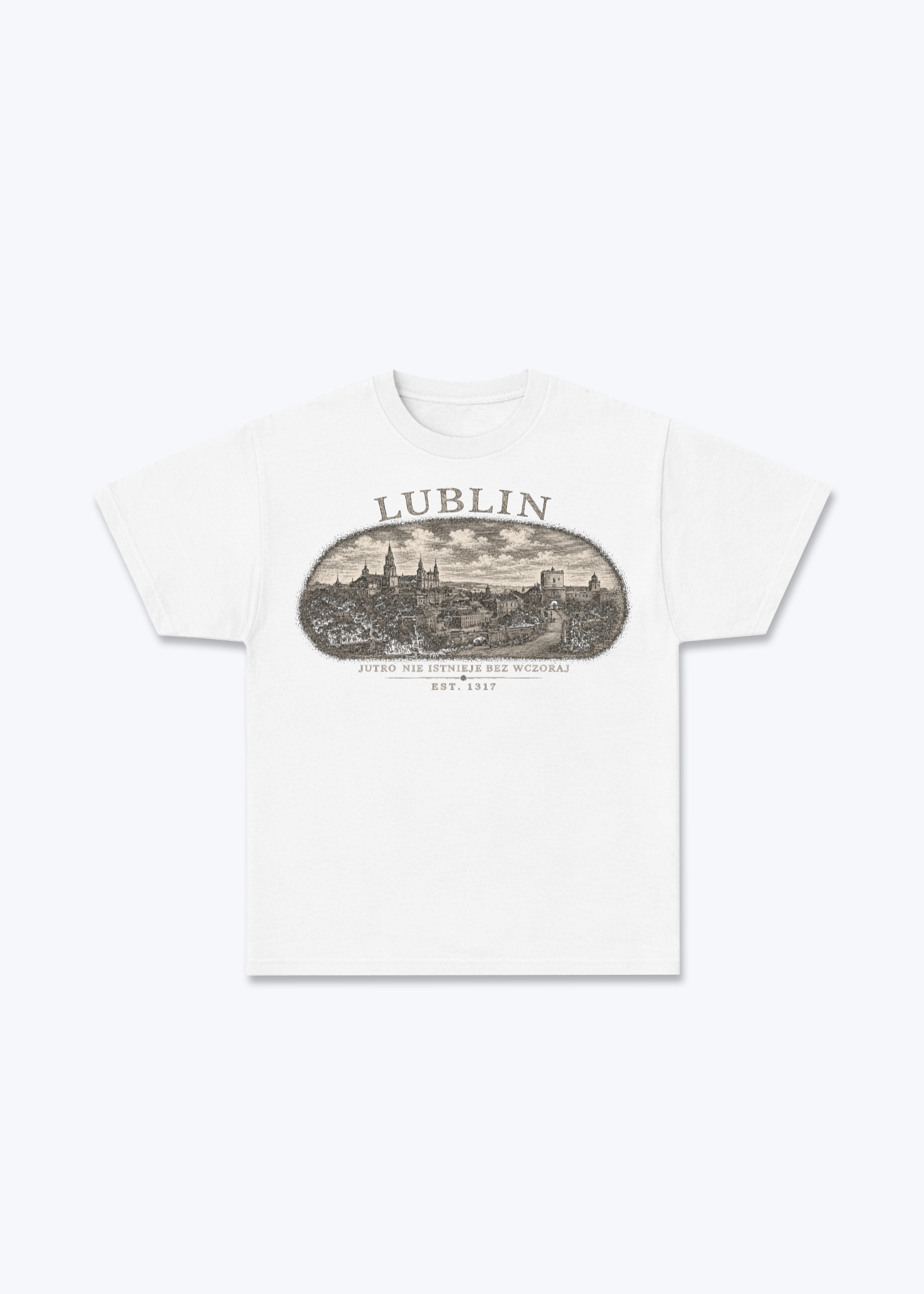 Lublin Regular Shirt - White Front (Designed)