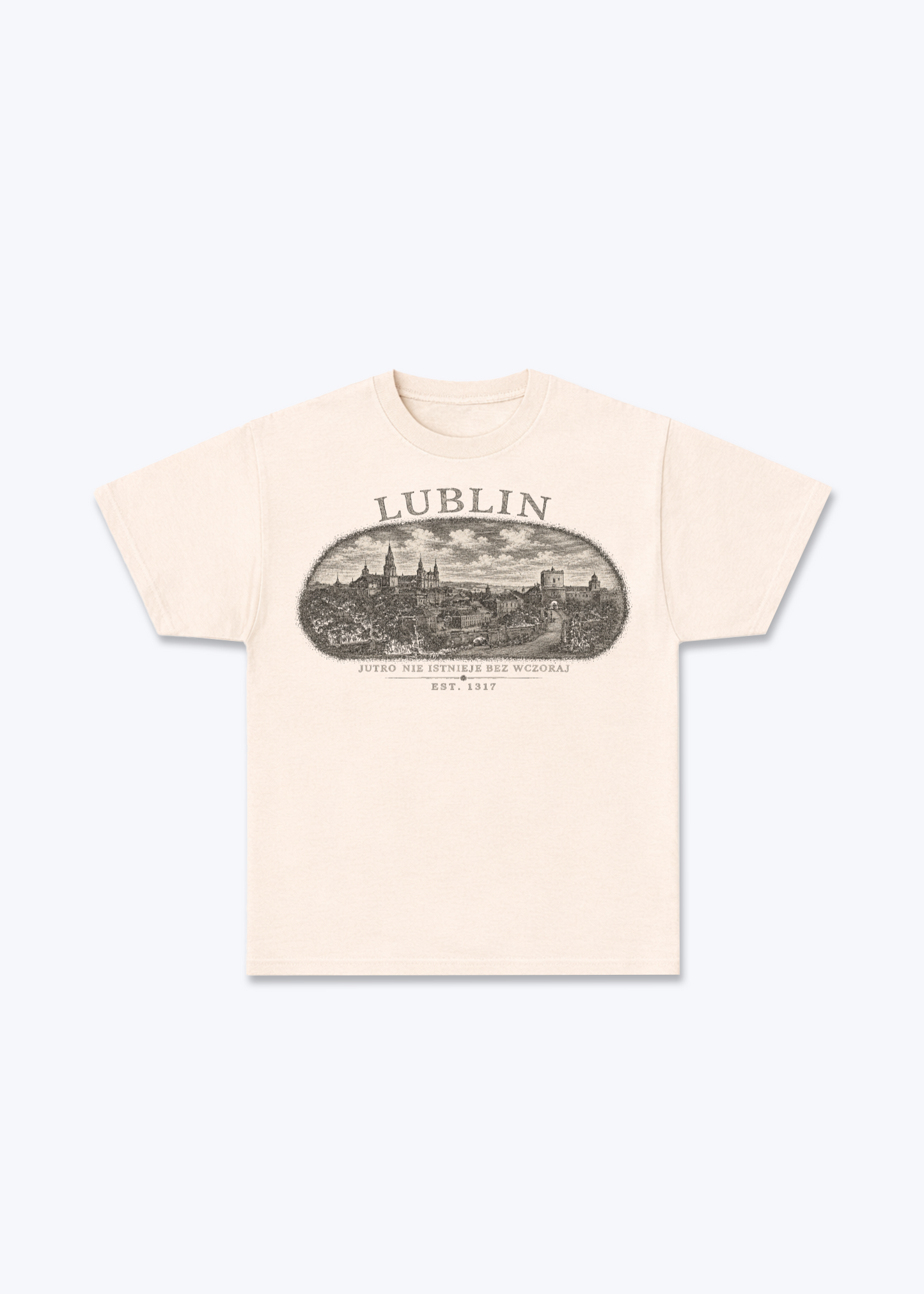 Lublin Regular Shirt - Beige Front (Designed)