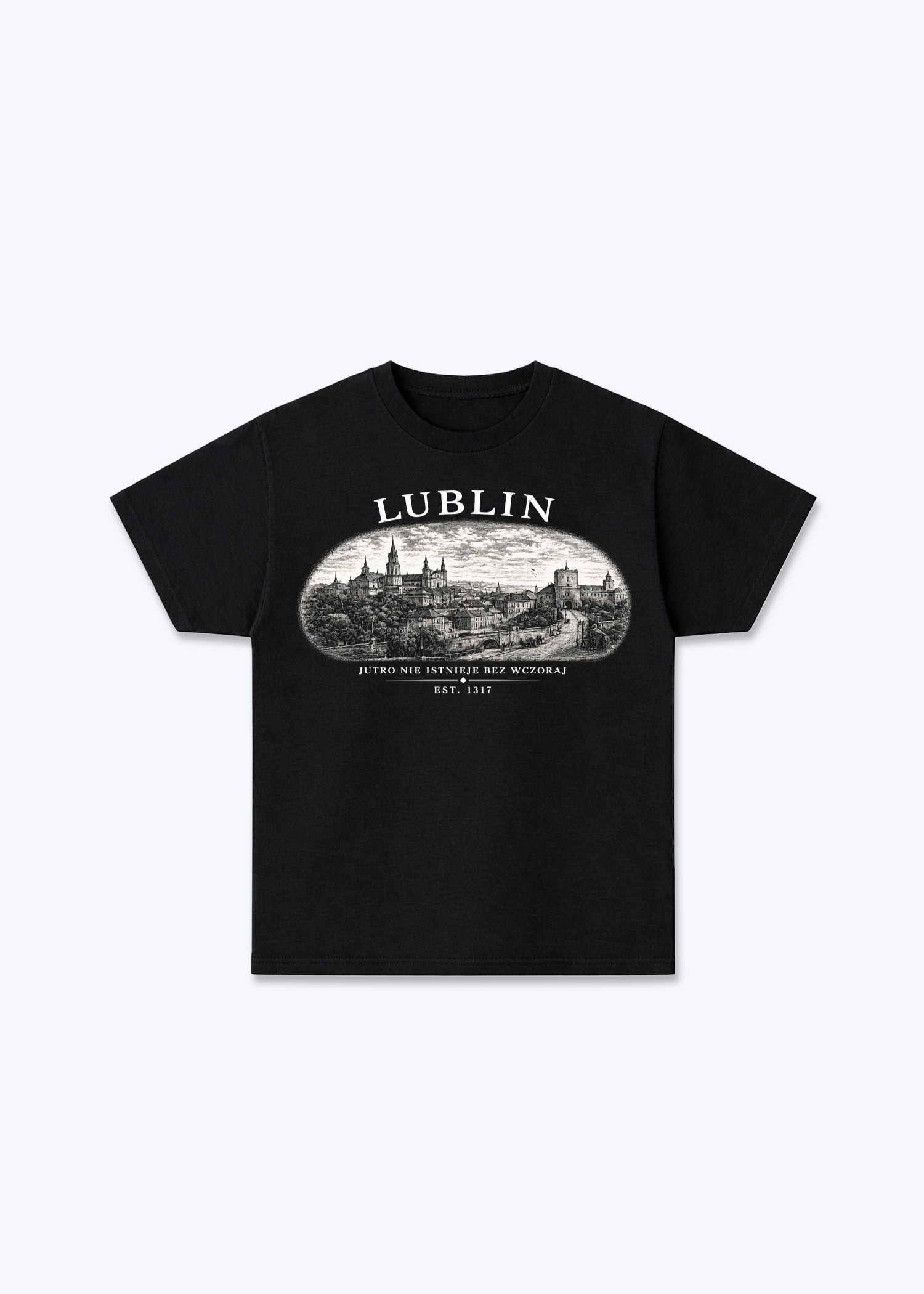 Lublin Regular Shirt - Black Front (Designed)