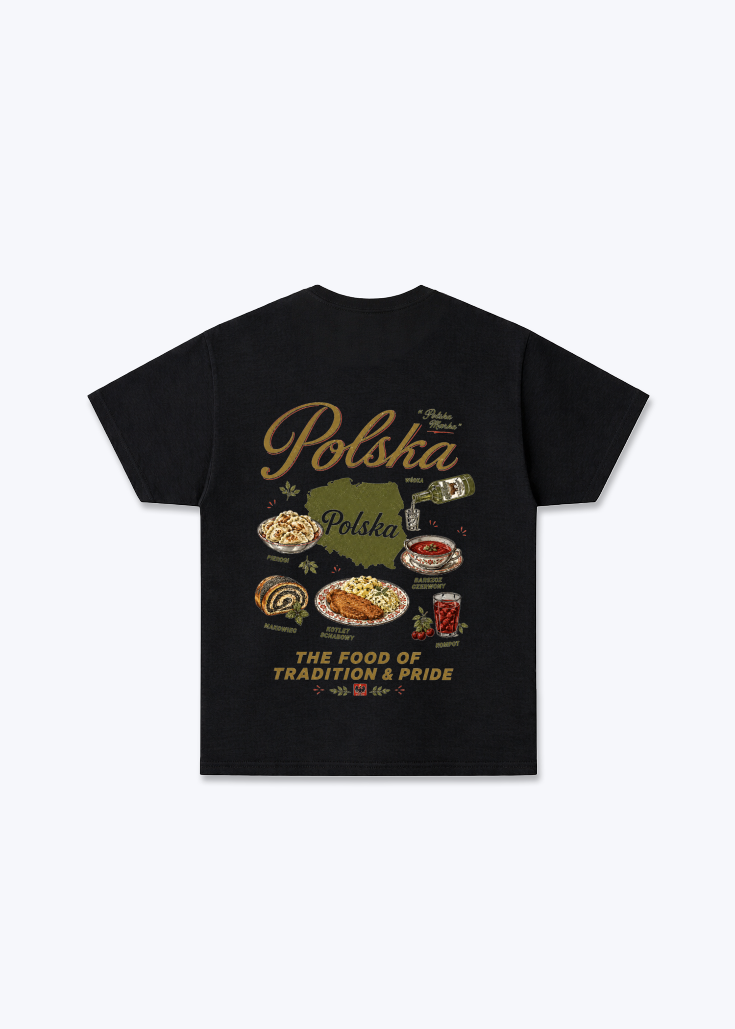 Polskie Potrawy Regular Shirt - Black Back (Designed)