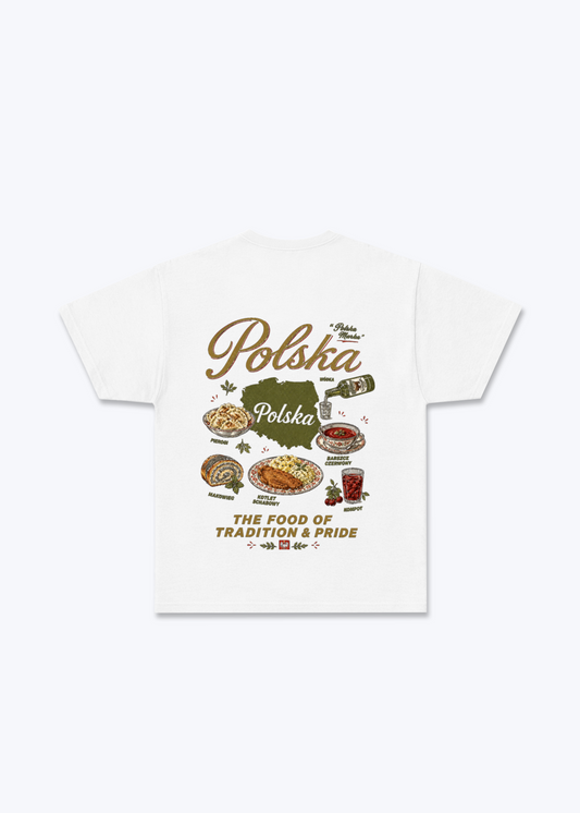 Polskie Potrawy Regular Shirt - White Back (Designed)