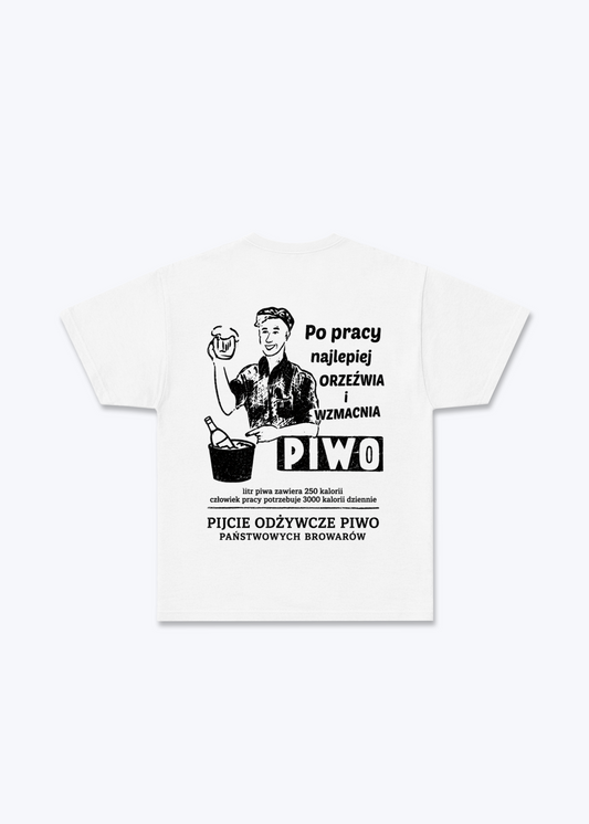 Piwo Regular Shirt - White Back (Designed)