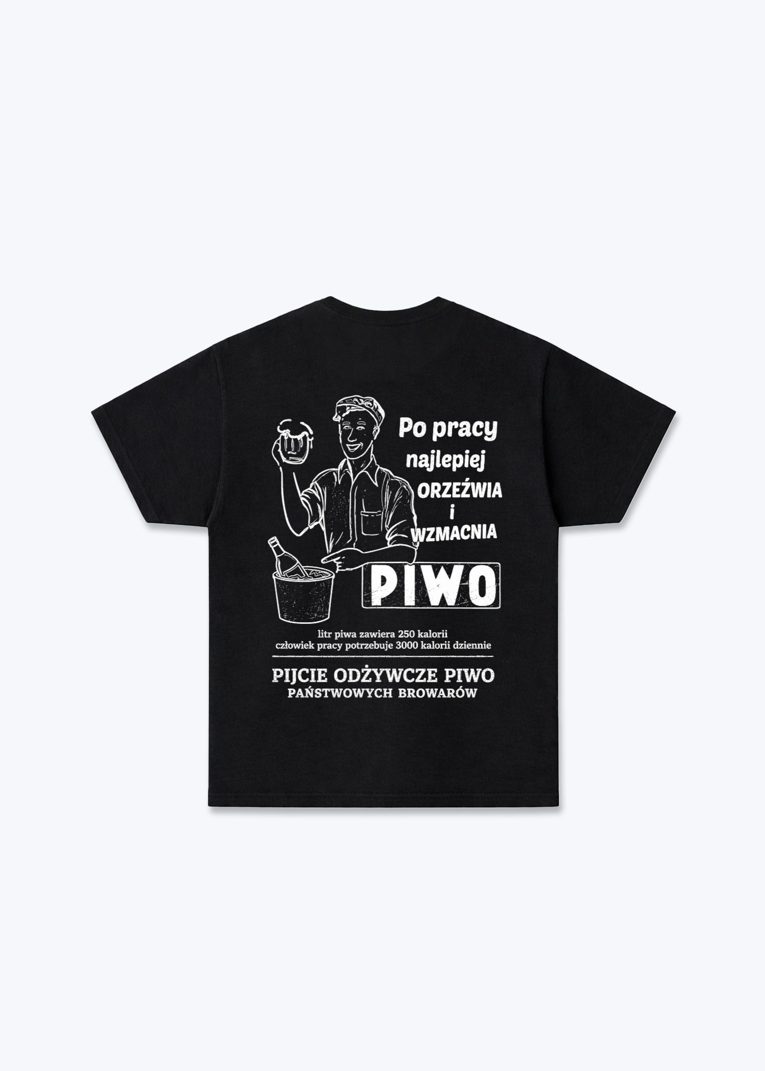 Piwo Regular Shirt - Black Back (Designed)
