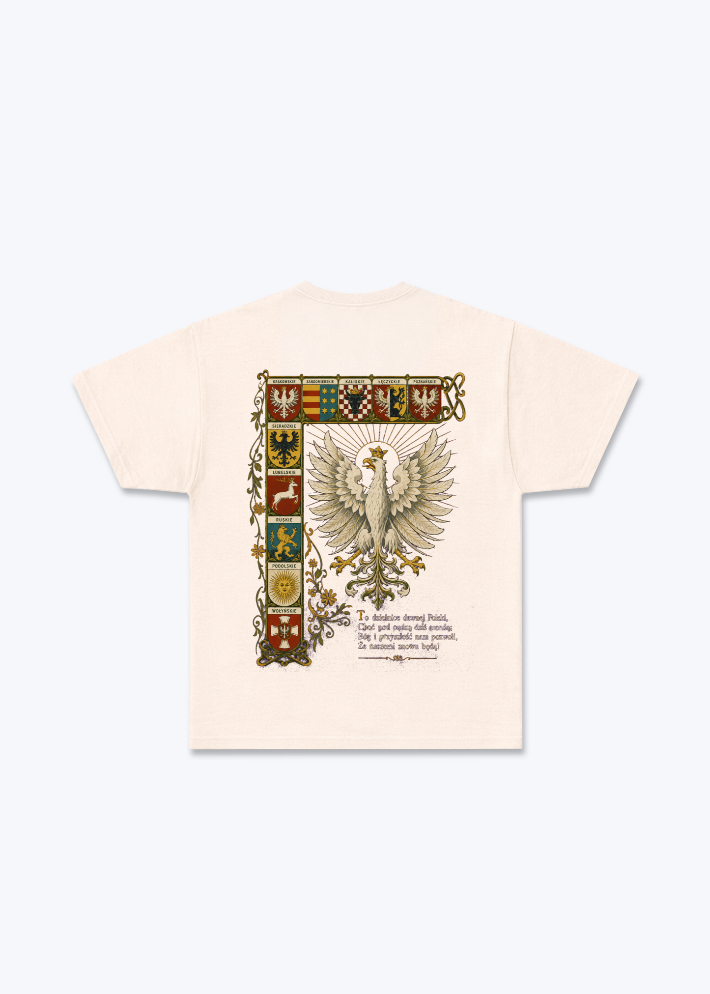 Dawne Dzielnice Regular Shirt - Beige Back (Designed)