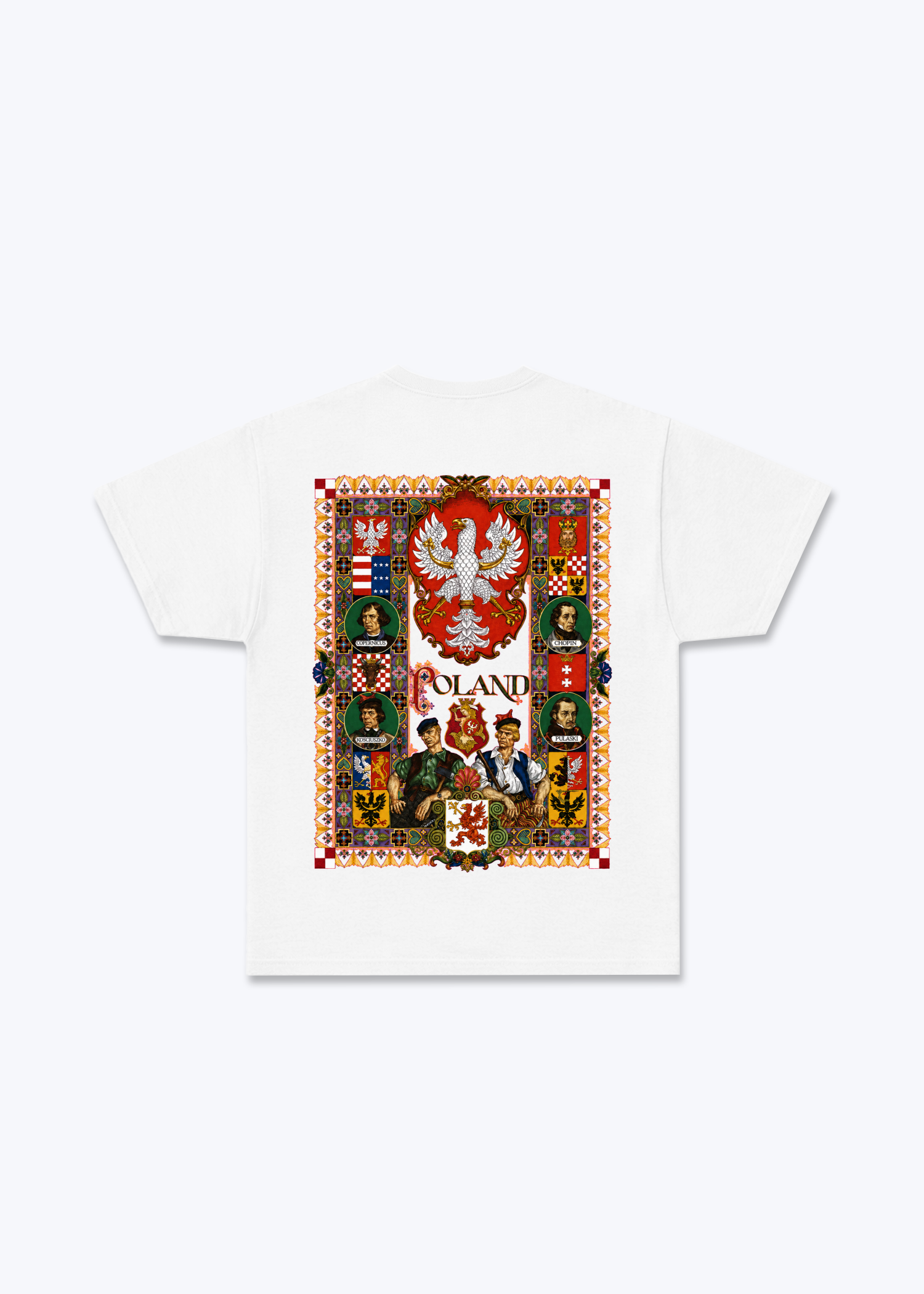 Polska Historia Poland Regular Shirt - White Back (Designed)