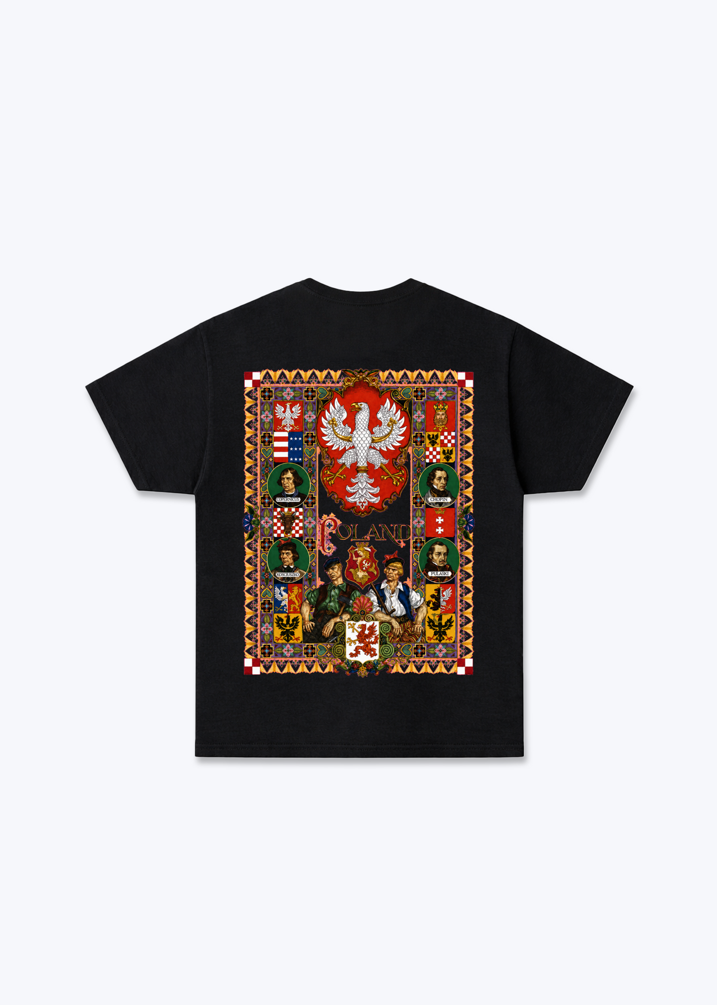 Polska Historia Poland Regular Shirt - Black Back (Designed)