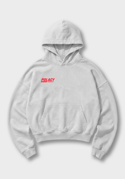 Fiat 126p Oversized Hoodie - White Front (Designed)