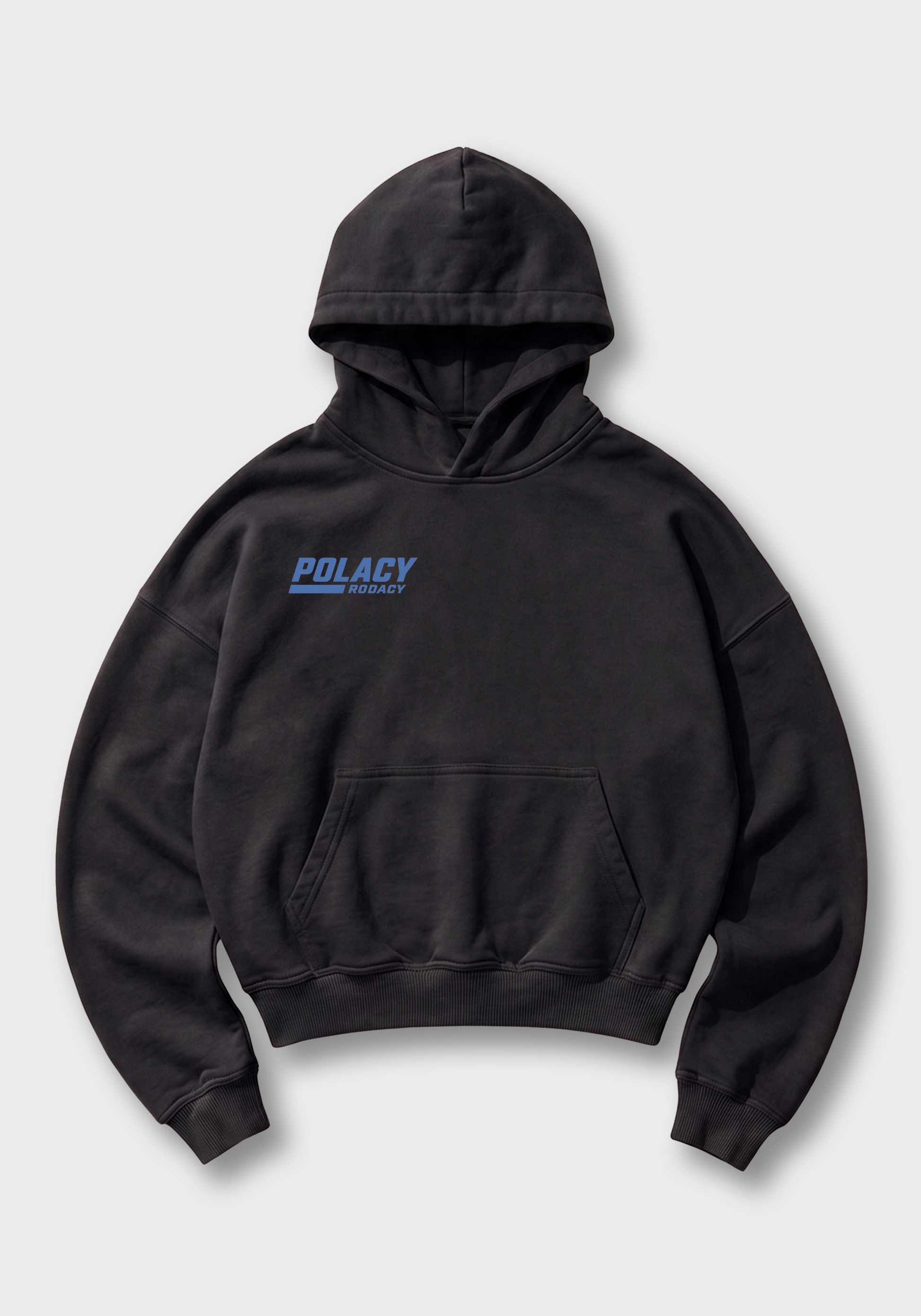 Polonez Oversized Hoodie - Black Front (Designed)