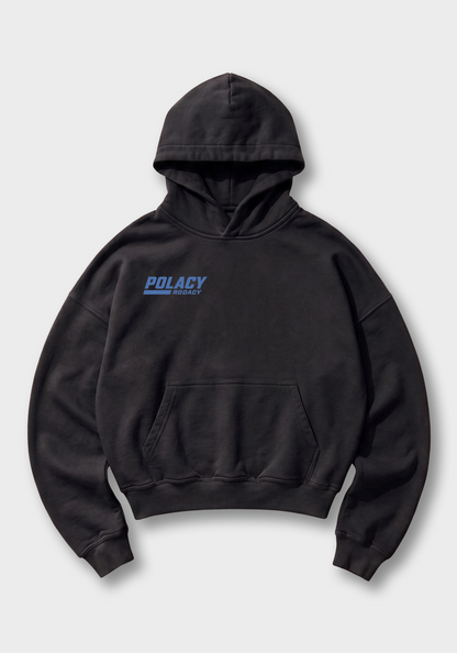 Polonez Oversized Hoodie - Black Front (Designed)