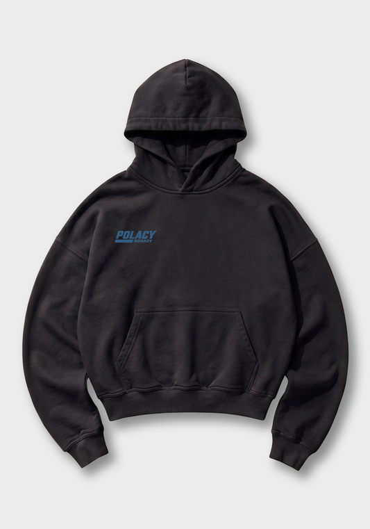 Syrena Oversized Hoodie - Black Front (Designed)