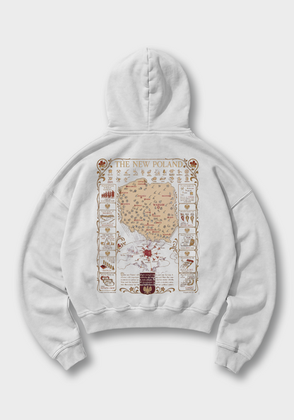 The New Poland Oversized Hoodie - White Back (Designed)