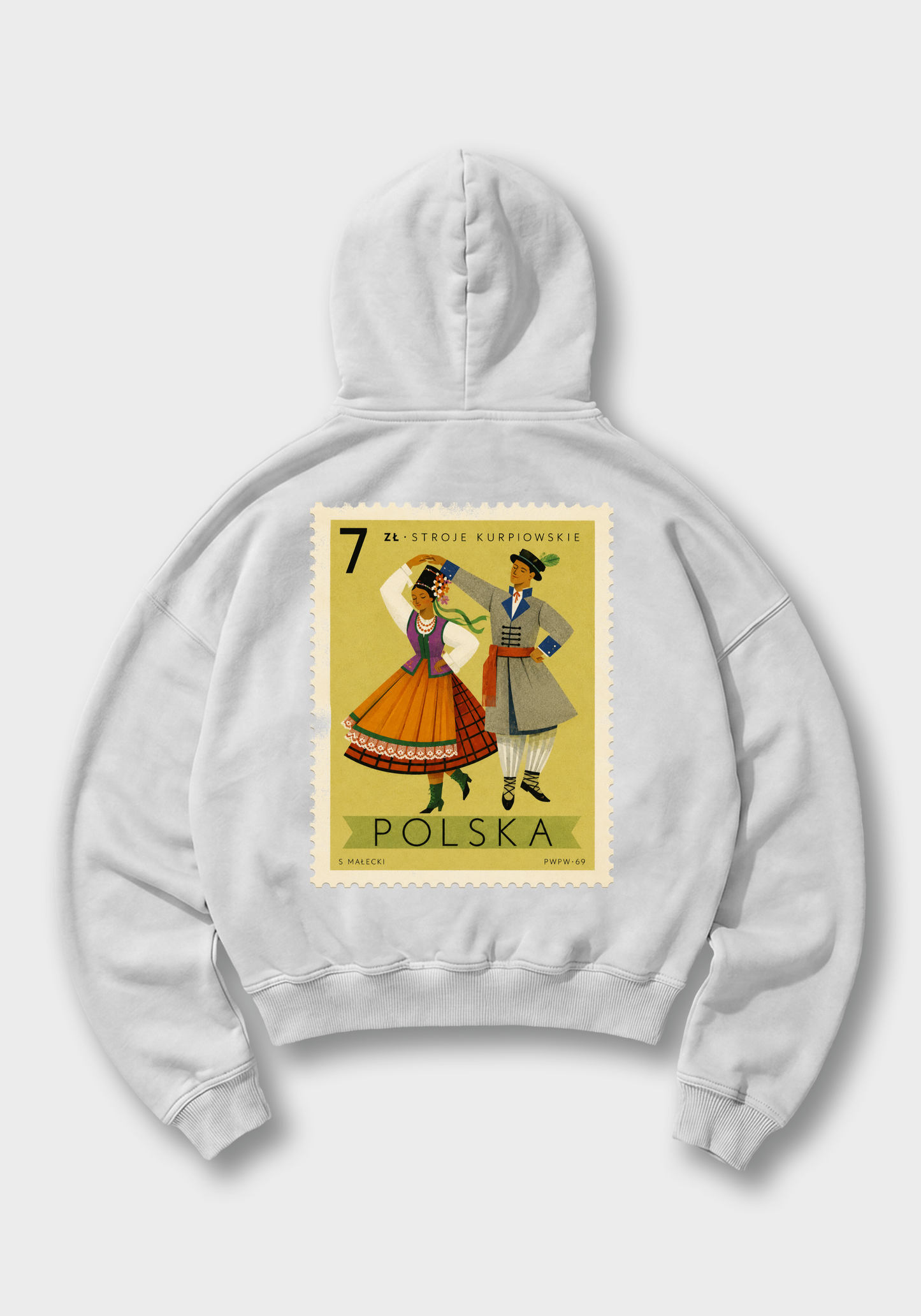 Znaczek Oversized Hoodie - White Back (Designed)