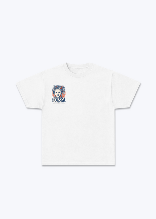 Tradition Girl Regular Shirt - White Front (Designed)