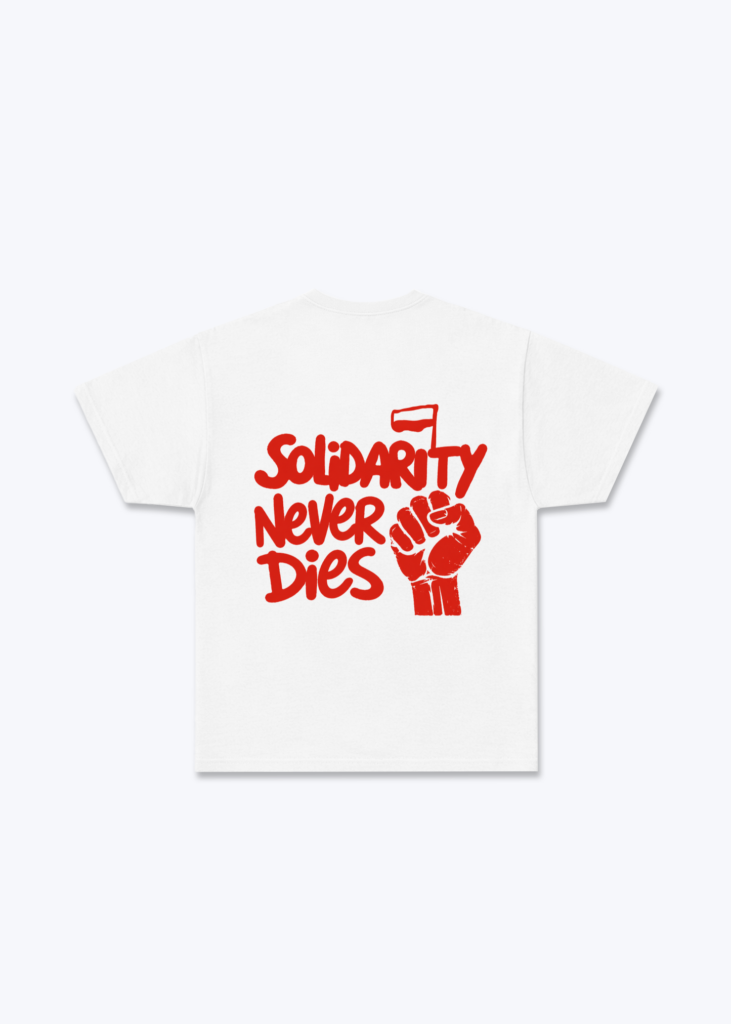 Solidarność Regular Shirt - White Back (Designed)