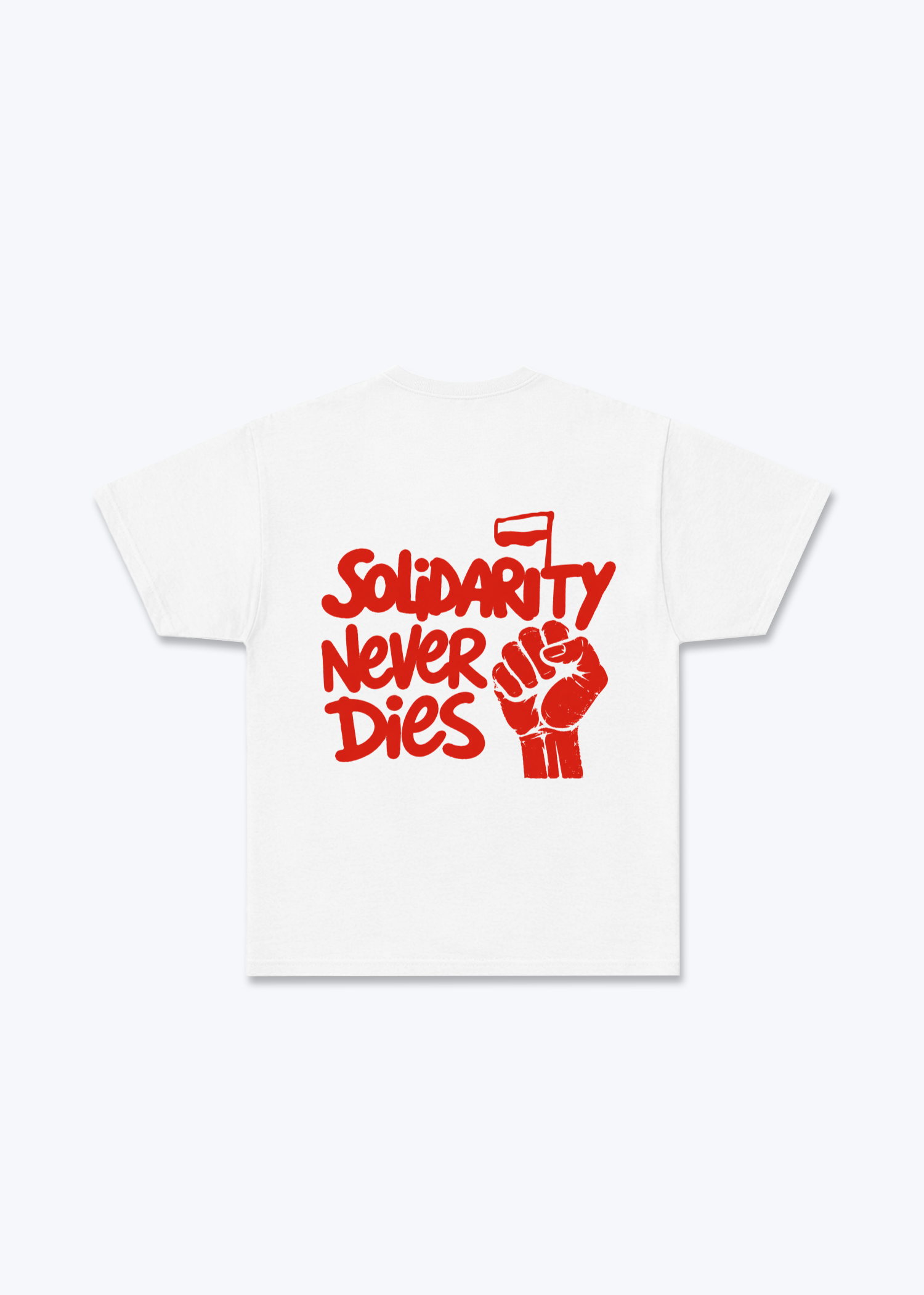 Solidarność Regular Shirt - White Back (Designed)