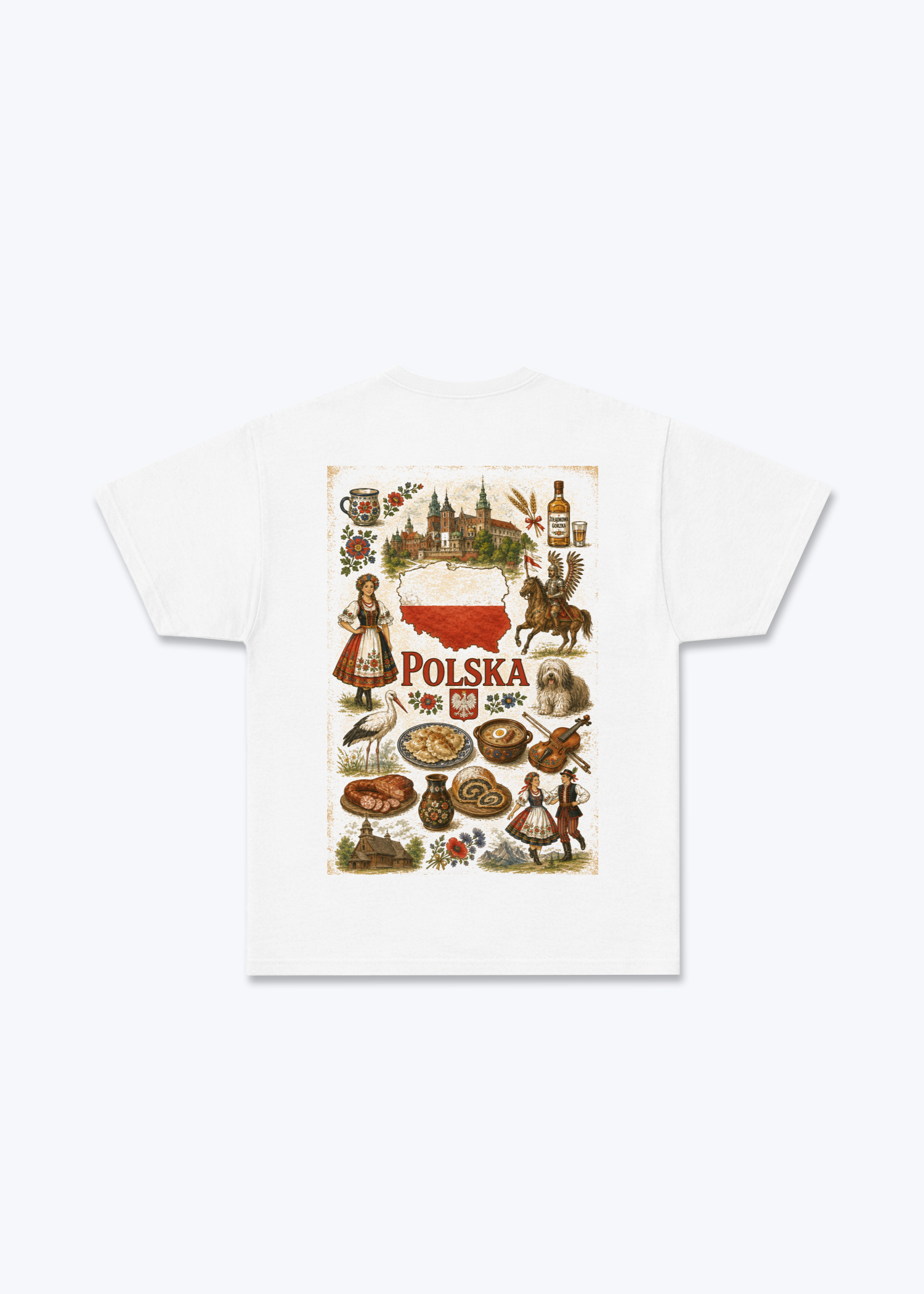 Polskie Tradycje Yes Please Regular Shirt - White Back (Designed)