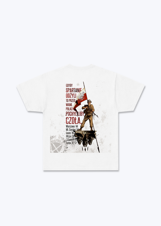 Gdyby Spartanie Regular Shirt - White Back (Designed)