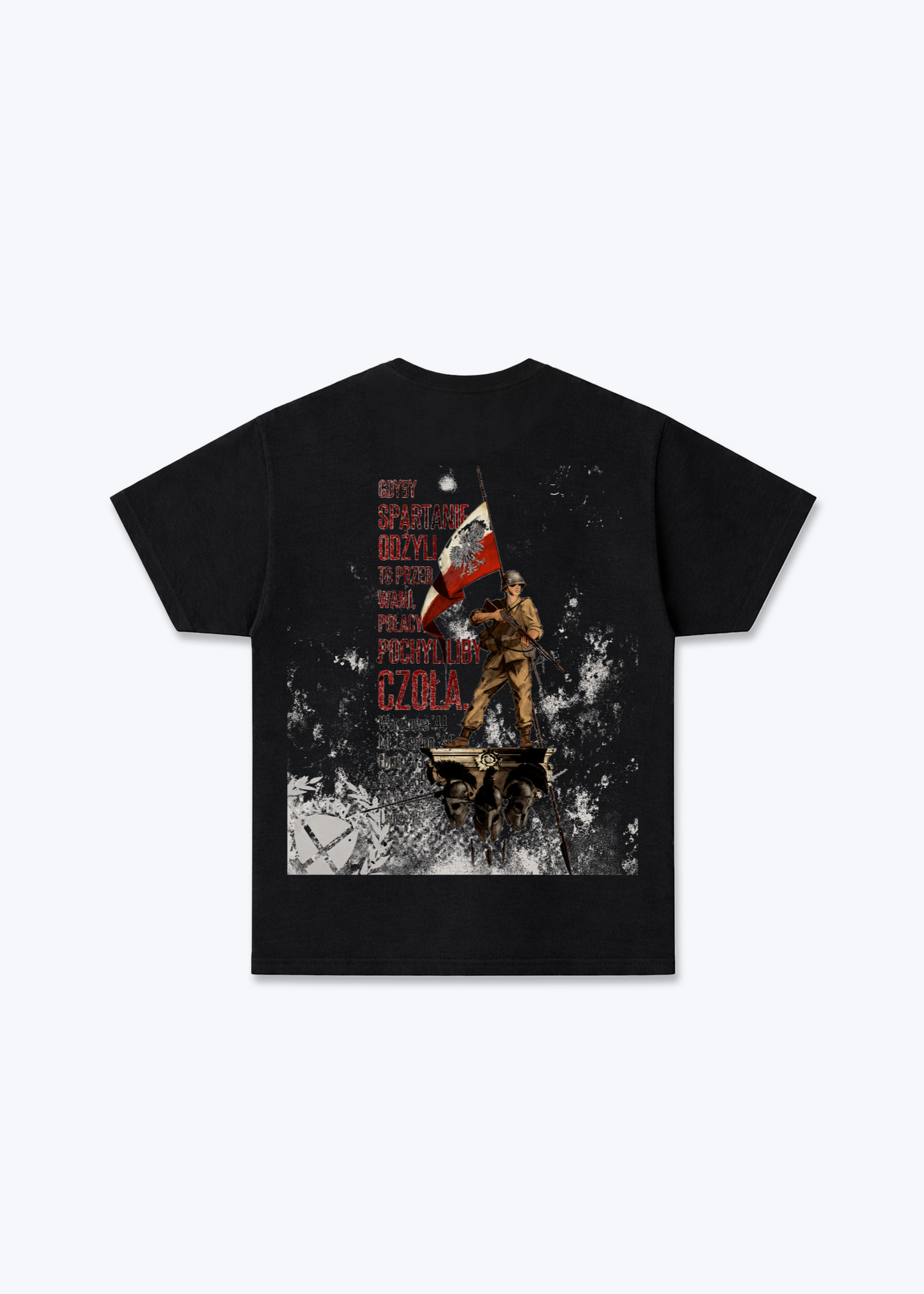 Gdyby Spartanie Regular Shirt - Black Back (Designed)