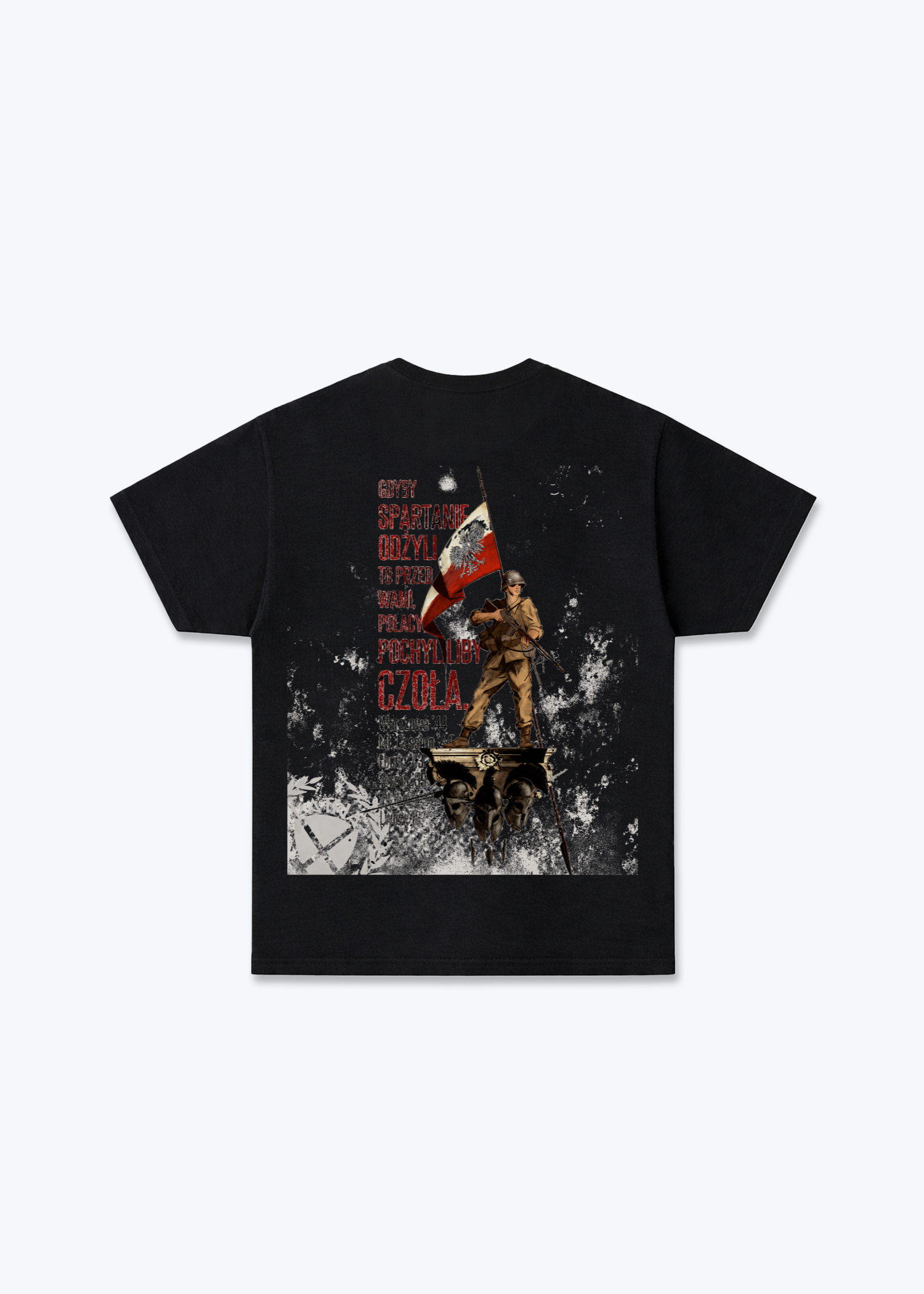 Gdyby Spartanie Regular Shirt - Black Back (Designed)