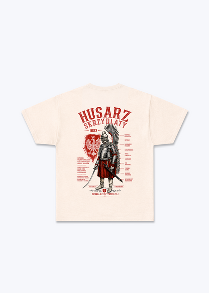 Husarz Regular Shirt - Beige Back (Designed)