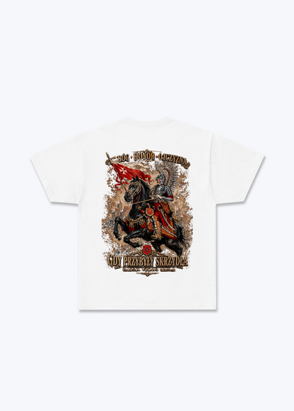 Bóg, Honor, Ojczyzna Regular Shirt - White Back (Designed)