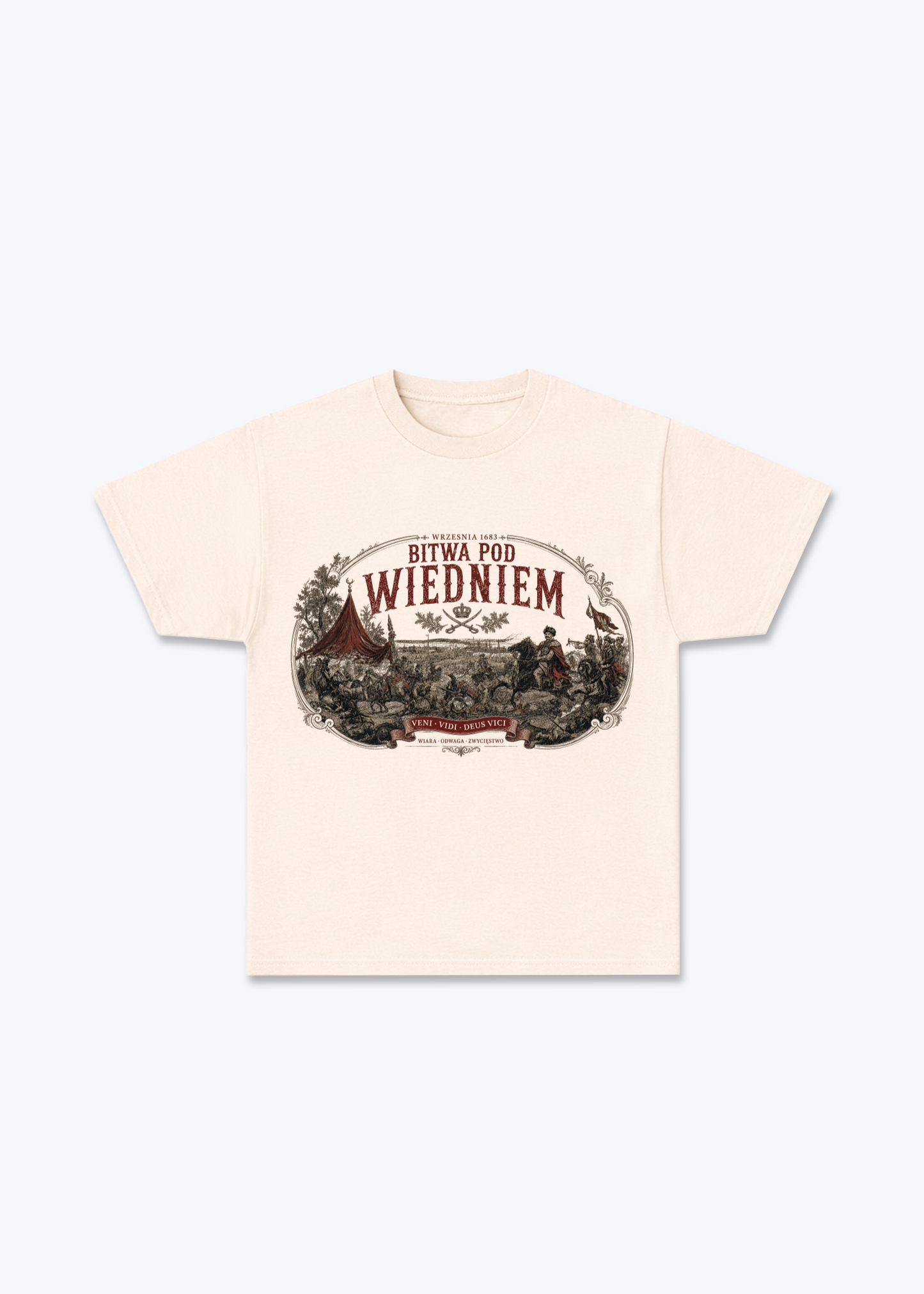 Bitwa Pod Wiedniem Regular Shirt - Beige Front (Designed)