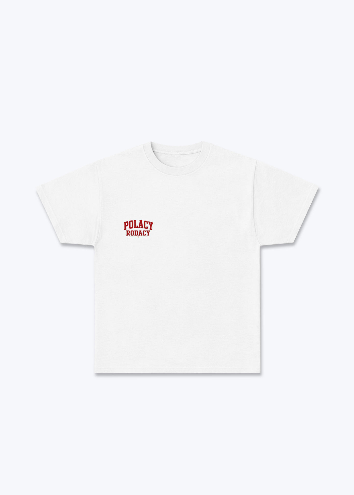 Straight Outta Poland Regular Shirt - White Front (Designed)