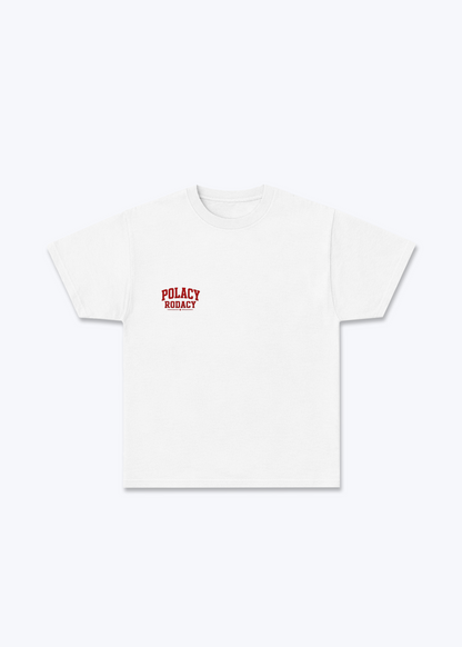 Straight Outta Poland Regular Shirt - White Front (Designed)